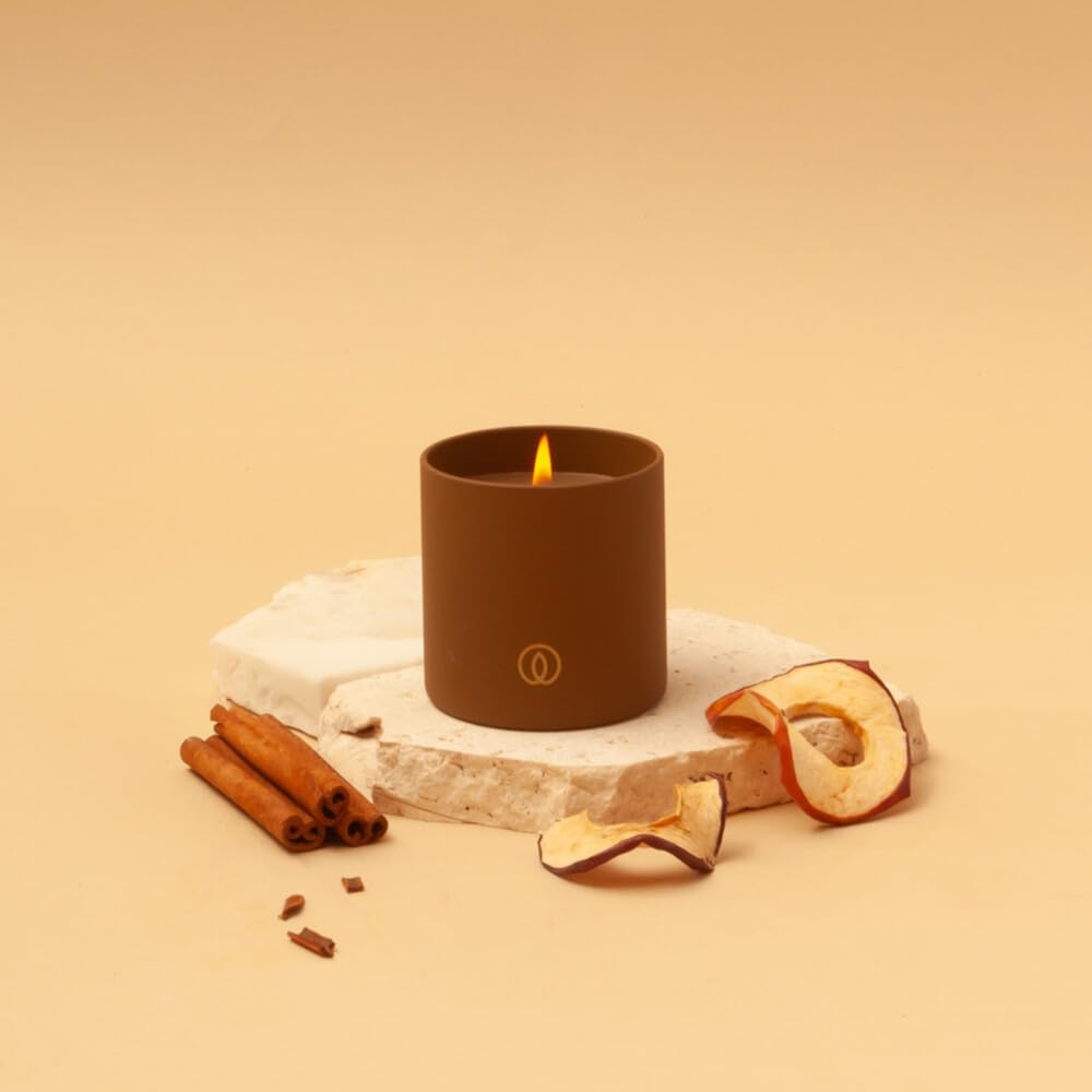Spaas 6 candele profumate Glow ± 35 ore, Warm Wonder, mela e cannella