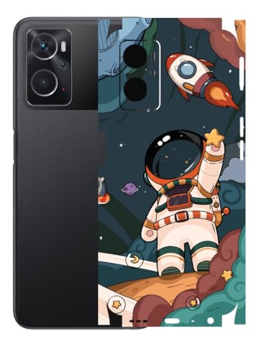 Image of AtOdds - Mobile Back Skin Sticker Wrap Compatible with Oppo K10 (4G) (Coverage - Back+Camera+Sides) (Space)