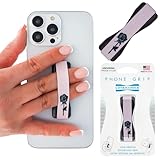 LoveHandle Cell Phone Grip Holds Device with just a Finger - Ultra Slim Pocket Friendly Love Handle Cell Phone Holder Finger Grip For iPhone And Mini Tablet - (BLACK ROSE)