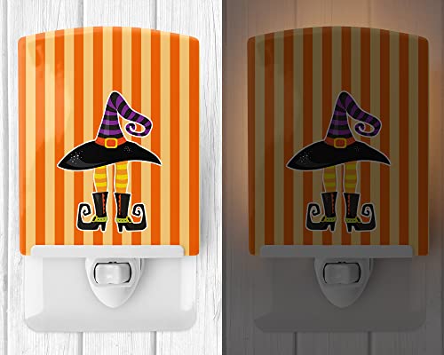 Lámpara de noche cerámica con diseño de sombrero de bruja miniatura 2