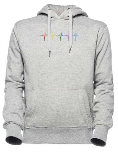 Sweat à capuche gris LGBT idéal pour vos sorties urbaines décontractées