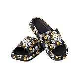 FOCO Damen NFL Team Logo Ladies Pillow Slides Sandalen, Floral