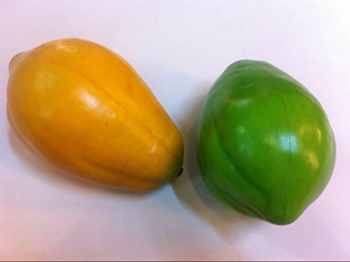 7pcs/lot artificial papaya fruit for home decoration best gift for home party wedding hotel props film props child teaching aids model