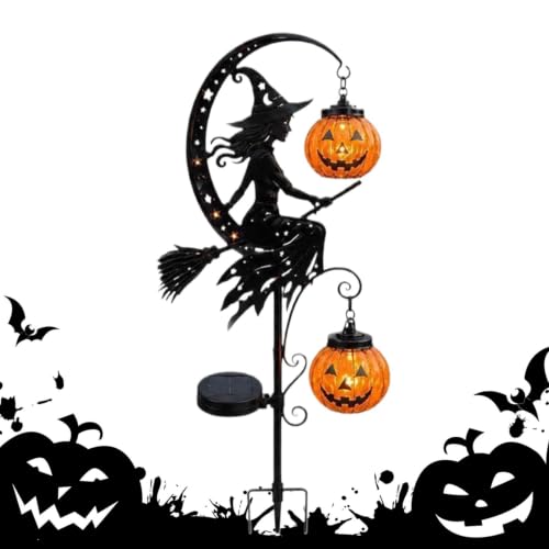 Luces solares de Halloween impermeables que solucionan la decoración exterior sin cables