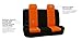 FH Group Car Seat Covers Full Set Cloth - Universal Fit Automotive Seat Covers, Low Back Front Seat Covers, Solid Back Seat Cover, Washable Car Seat Cover for SUV, Sedan and Van Orange