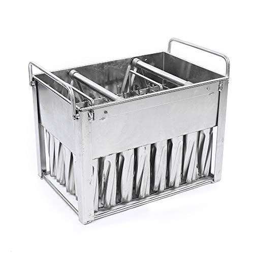 Popsicles Molds 40 PCS Food-grade Stainless Steel Ice Pop Mold Commercial Reusable Ice Pop Maker Molds Fast Freezing Ice Lolly Popsicle Maker Molds Twisted Popsicle Mold