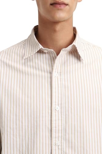 Image of FOREVER 21 Men Striped Regular Fit Striped Shirt