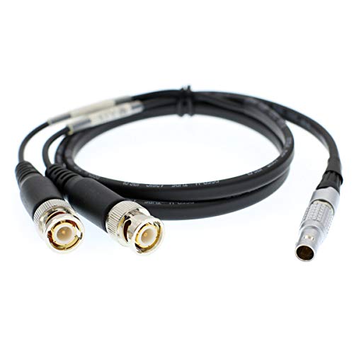 DRRI Sound Devices XL-LB2 0B 5pin to BNC Time Code Input Output Cable, Red - Image 2