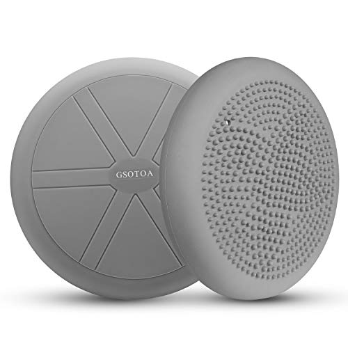 GSOTOA Cojín De Equilibrio con Bomba Cojín Oscilante Asiento De Bola Cojín De Asiento Ortopédico Anti-Explosión para Automóvil, Fisioterapia, Silla, Yoga, Fitness, Masaje