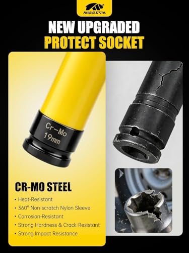 Image of MIKKUPPA 1 /2 inch Drive Lug Nut Socket Set - 5 Pieces