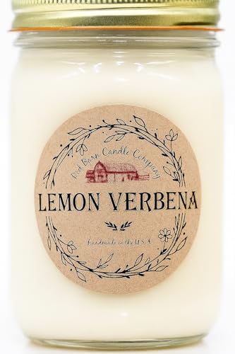 Lemon Verbena Aromatherapy Candle 12 oz | 100% All-Natural Soy