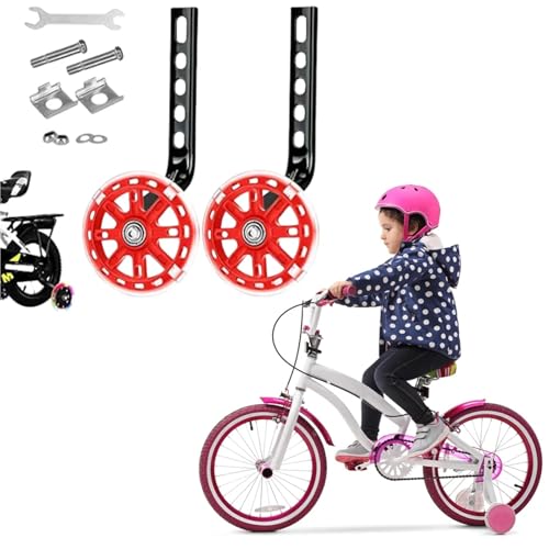 Ruedas de entrenamiento para bicicleta 1 set estabilizadores negros Anenog miniatura 4