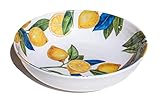 Abode Homewares Lemon Orchard Pure Premium Melamine Serving Bowl, 11.9'