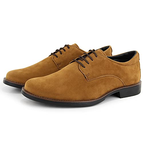 Sapato Social Eporte camurça 17010044 BR2 amarelo Cor:Amarelo;Tamanho:40