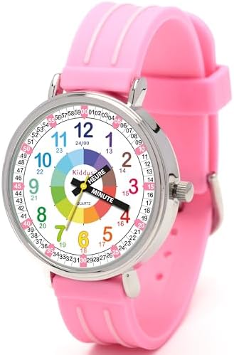 Horloge Murale éducative Pour Enfants Kiddus - Diamètre 30 Cm, Mécanisme Quartz Silencieux, Format 12h/24h