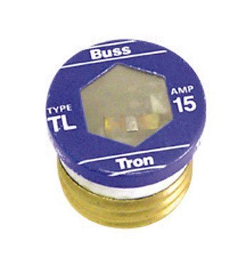 Bussmann Tl-15 15 Amp Time Delay, Loaded Link Edison Base Plug Fuse, 125V Ul Listed By Bussmann #TOP22