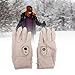 CHEOTIME Winter Electric Heated Gloves, 5 Heat Levels Battery Heated Gloves USB Rechargeable Heating Gloves Suede Fabric Thermal Insulated Heated Gloves for Climbing Hiking Cycling (Khaki)