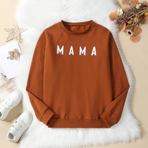 Mommy and Me Matching Outfits Mama and Mini Long Sleeve Crewneck Sweatshirt Halloween Mother Baby Matching Clothes4