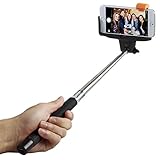 Selfie Stick, FlexionTM QuickSnap Pro 3-In-1 Self-portrait Monopod Extendable Wireless Bluetooth Selfie Stick with built-in Bluetooth Remote Shutter