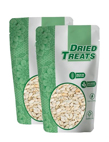 Image of Dried Treats Muskmelon Seeds (Kharbooj Beej) 400 Grams (200 Grams X 2) - Raw Muskmelon Seeds Packed with Protein, Fiber & Energy to Support Focus & Stamina - Delicious Dried Seeds for Mom's Homemade Halwa, Laddu & Home Made Sweets | High Quality Whole Roasted Kharbooj Seed | Raw Muskmelon Beej | Whole & Clean Muskmelon Seeds