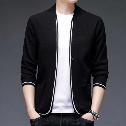 Men Button Down Knit Cardigan Sweater Casual Soft Lightweight Long Sleeve Pockets Knitwear2