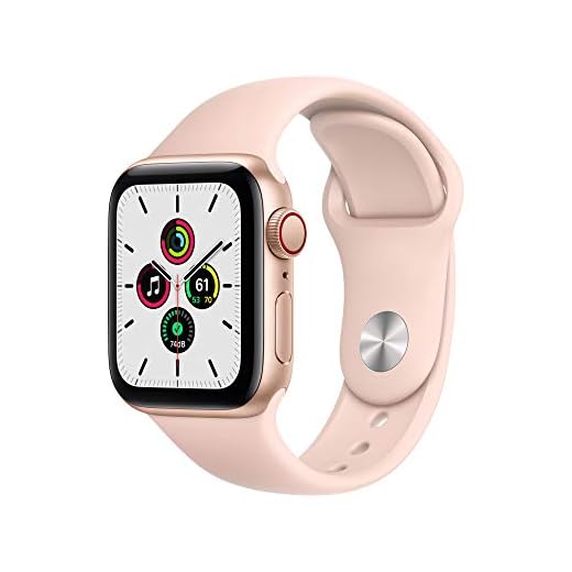 2020 Apple Watch SE (GPS + Cellular) • 40 mm aluminiumboett guld • sportband sandrosa