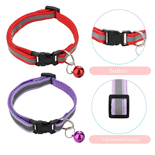 Dqitj 4 Pack Rabbit Adjustable Collars With Bell, Guinea Pig Dragon Luminous Collar, Small Animal Exercise And Interaction Accessories thumb #2