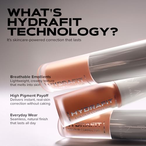 Image of SIMPLYNAM Hydrafit - Full Coverage Color Corrector | Neutralizes Dark Circles, Pigmentation, Redness & Acne Scars | Lightweight, Buildable, Crease-Resistant Formula with Hyaluronic Acid, Rosehip & Marula Oil | Apricot