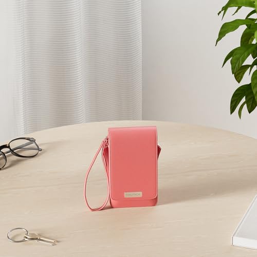Image of Nautica Catalina Vegan Leather RFID Womens Crossbody Cell Phone Purse Holder Wallet