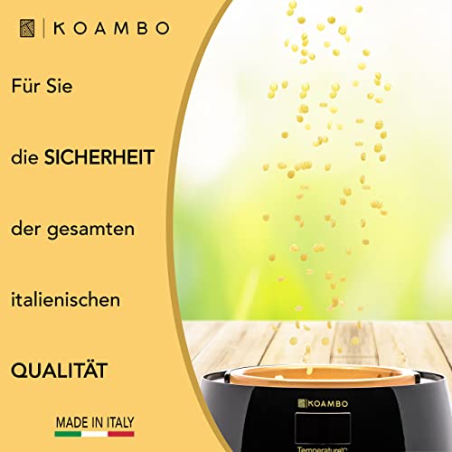 KOAMBO Brazilian Waxing Wax - Enthaarungswachs für Männer & Frauen - Intimbereich & empfindliche Haut - Niedriger Schmelzpunkt, Naturharz - Wachsperlen, in Italien hergestellt - Gelb, 1 kg - Image 7