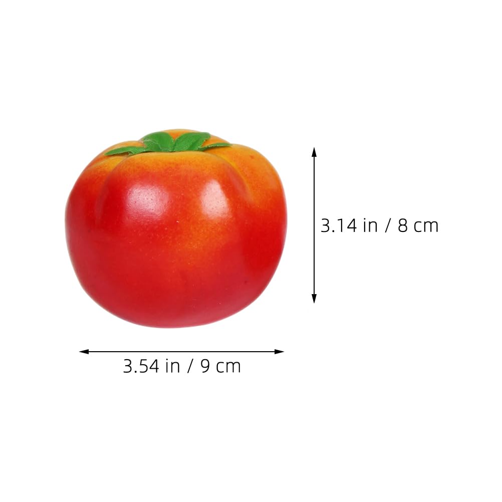 LUOZZY 2pcs Artificial Tomato Model Lifelike Vegetable Decoration Foams Tomato Ornaments Dispaly Photo Props Kitchen Shop Supplies