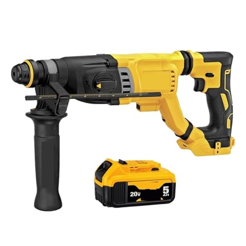 Martillo Eléctrico De 20 V, Batería 5,0 Ah, Juego Taladros For Sitios Construcción, Perforaciones Paredes, Herramienta Eléctrica Alta Capacidad De PerforacióN(S1)