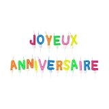 PARTY TIME - BO2024, Vela de Cumpleaños Alegre con Letras Luminosas, Diseñada para Celebraciones, Accesorio Festivo para Todos, Tamaño 1,80 x 0,60 x 5,40 cm, Multicolor