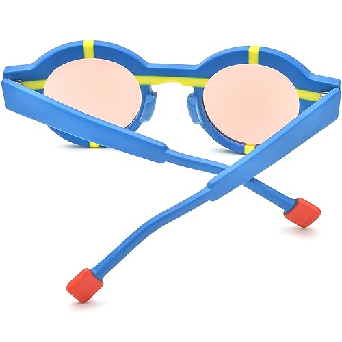 Image of HEPIDEM Matte Acetate Vintage Retro Round Polarized Sunglasses for Women UV400 UV Protection Sun Glasses