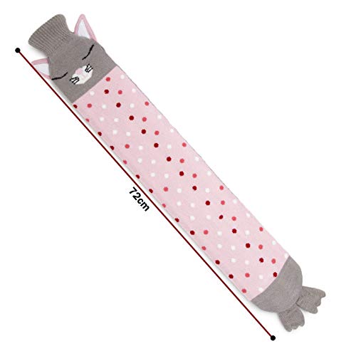 CityComfort Extra lange warmwaterkruik met deksel | Extra grote leuke 2 liter warmwaterkruid eenhoorn of kattenontwerp… - Image 8