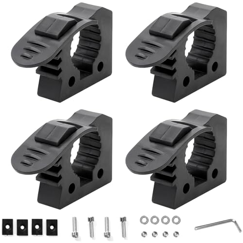 Greluma 4 Stk Schaufelhalter, Schnellspanner Montagehalterung aus Gummi für Werkzeuggriffe mit 3 cm bis 4 cm Durchmesser für LKW, UTV, ATV, Offroad