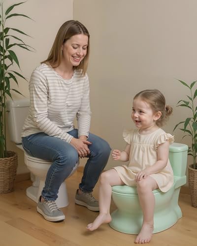 PipNest Toddler Potty Training Toilet, Flush Sound, Liners, Removable Seat - 2