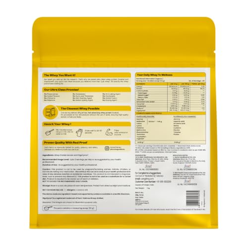 Image of Tata 1mg Whey Protein (Isolate) | 30g Protein, 7g BCAA | Unflavoured (1 kg)