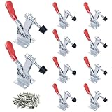 Sajosolid 10 PK Toggle Clamp, holding capacity for light work, quick loading and unloading, and stabilising, 201B Quick Release horizontal Clamps