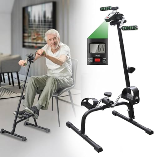 Pedal Exerciser Bike for Seniors Hand Arm Leg and Knee Stroke Recovery Equipment for Seniors...