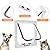 KATELUO Cat Flap Puppy Door with 4 Way Manual Locking, Pet Door for Cats and Dogs, 3 Size and 3 Colors