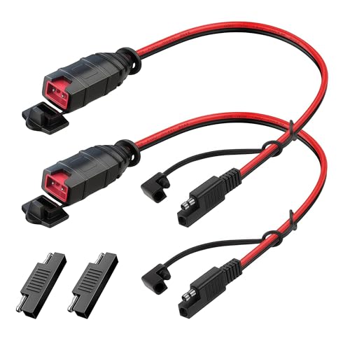 2 Pack GC009 X-Connect SAE Adapter Accessory for NOCO Battery Charger Accessories with SAE Polarity Reverse Adapter Durable and Waterproof Connector for Motorcycles Cars ATVs UTVs