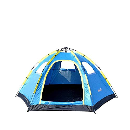 Tente hexagonale automatique 5-8 personnes contre la pluie en camping