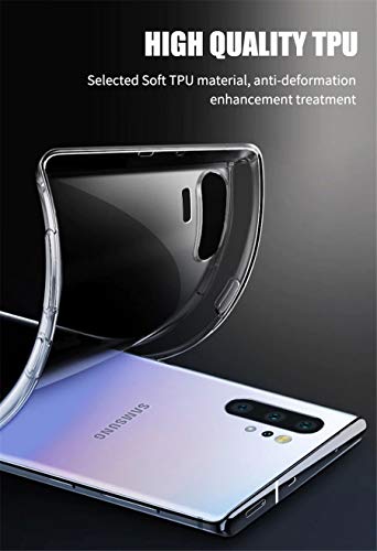 Image of REALCASE Back Cover for Samsung Galaxy Note 10+ Plus /Note 10 Pro 6.8 inch (2019) (tpu+plastic|Transparent)