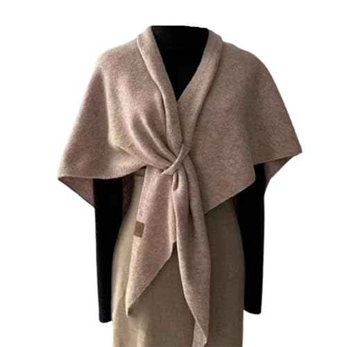 Pashmina Shawl Wrap for Women, Soft Wool Cashmere Scarf Cape – Lightweight Warm Triangle Cardigan for Fall & Winter