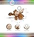 Puzzled Plush Moose Stuffed Animal Keychain - Super Soft Keychain for Backpack, Purse and Handbags, Cute Animal Keychains for Girls and Boys, Ideal Backpack Charms for Wild Animal Lovers - 4 Inches