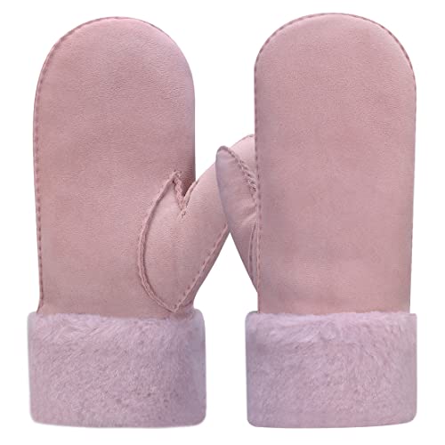 Gants d'hiver pour femmes Harssidanzar avec manchette en laine thermique