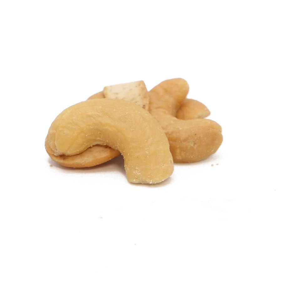 C.J. Dannemiller Cashew Halves, Bulk 10 LB Box, Roasted & Salted Split Cashews Perfect for Snacking, Cooking, Trail Mixes