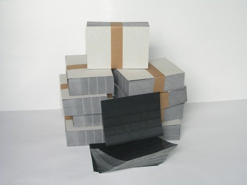 Einsteckkarten, 3 Klare Streifen Mit Deckblatt ,100er Pack, 158x113 Mm