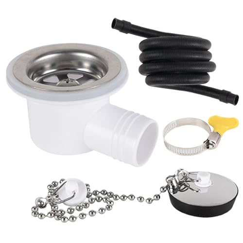 Raccord Coudé pour Évier de Bateau,Joint anti-fuite | Raccord d'angle pour orifice de vidange d'évier avec tube,Pour camping-car, bateau, réparation et voyage